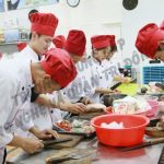 Ảnh lớp trung cấp Nấu ăn 18 trường Trung cấp Công nghệ và Quản trị Đông Đô